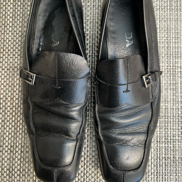Men’s “PRADA” Black Leather Loafers - Picture 1 of 7